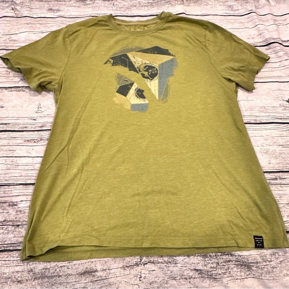 United By Blue Earthy Green Sustainable Tee; Organic Cotton; Men’s Medium